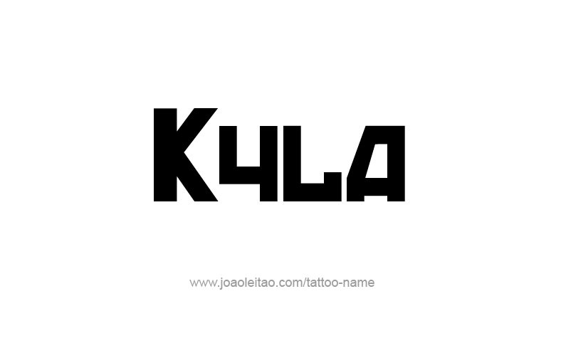 Tattoo Design Name Kyla   