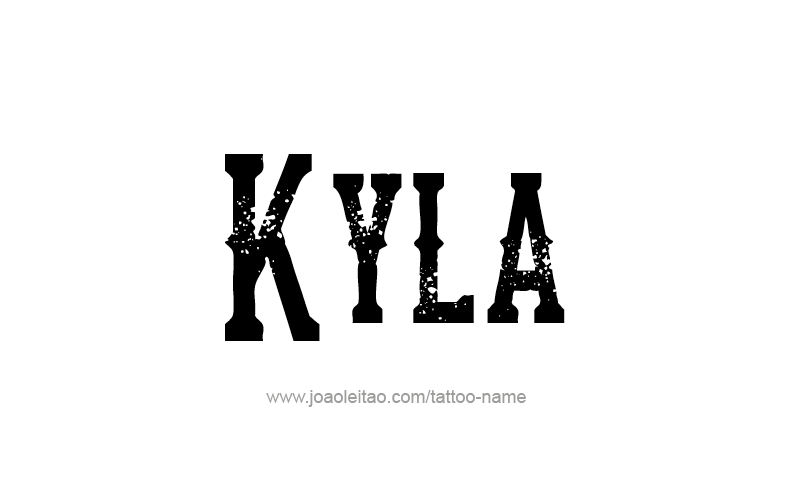 Tattoo Design Name Kyla   