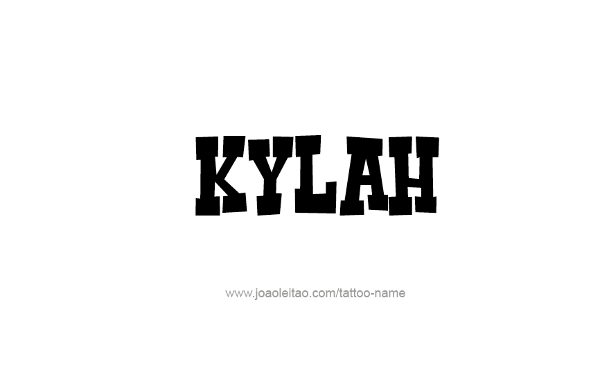 Tattoo Design Name Kylah   