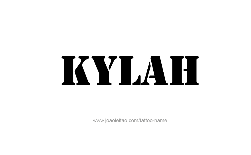 Tattoo Design Name Kylah   