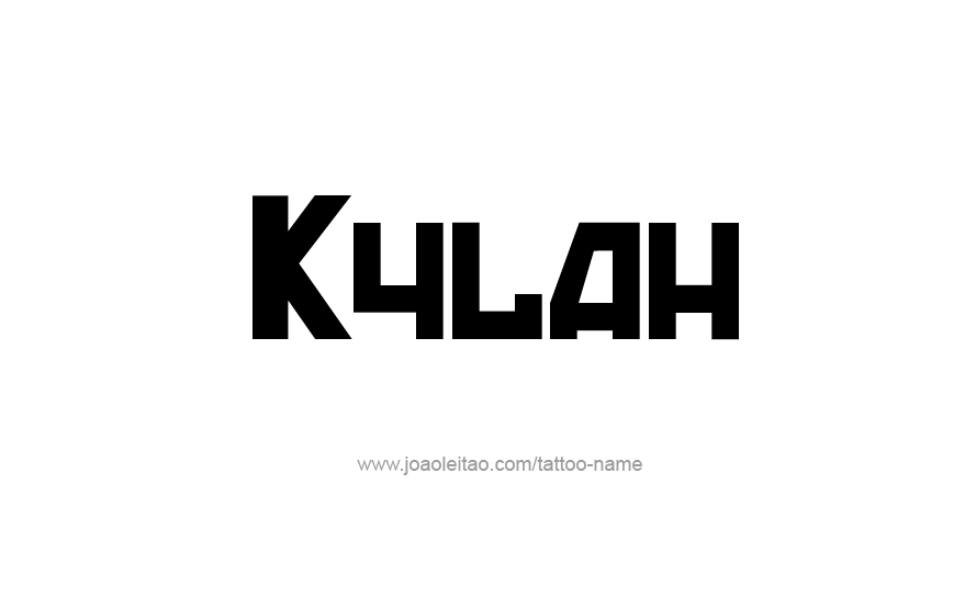 Tattoo Design Name Kylah   