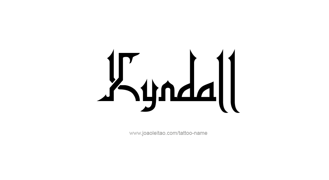 Kyndall Name Tattoo Designs