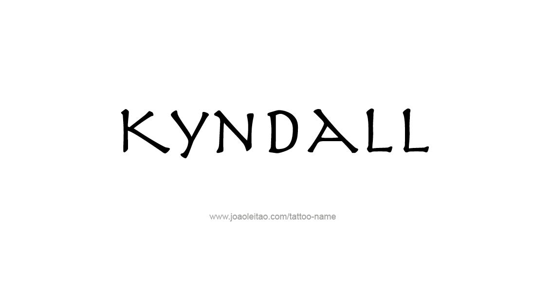 Tattoo Design Name Kyndall   