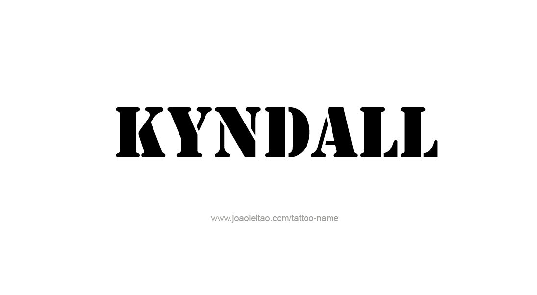 Tattoo Design Name Kyndall   