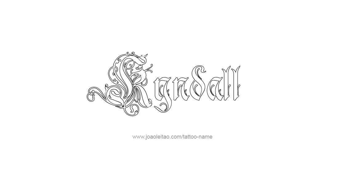 Tattoo Design Name Kyndall   