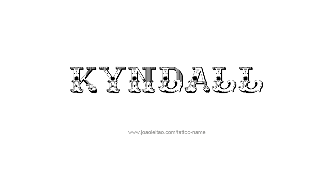 Tattoo Design Name Kyndall   