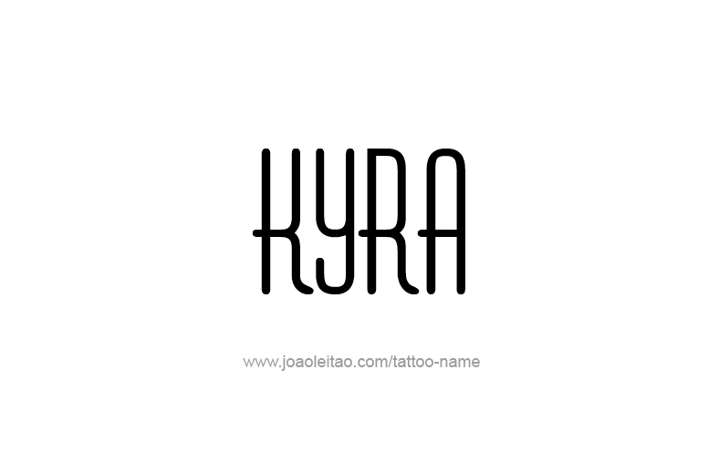 Tattoo Design Name Kyra   