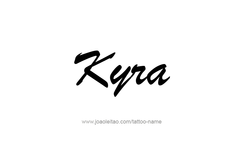 Tattoo Design Name Kyra   