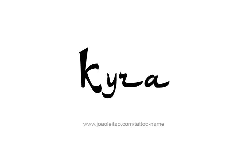 Tattoo Design Name Kyra   