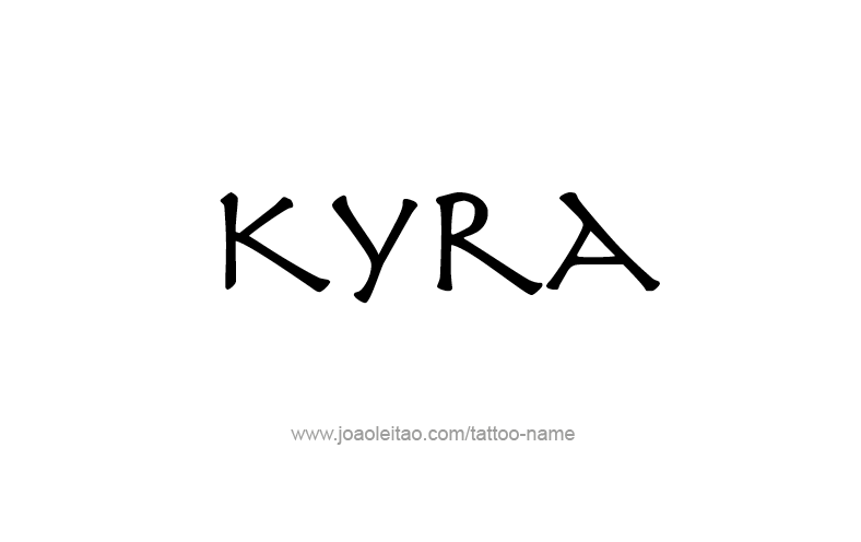 Tattoo Design Name Kyra   