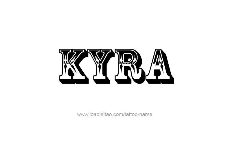 Tattoo Design Name Kyra   