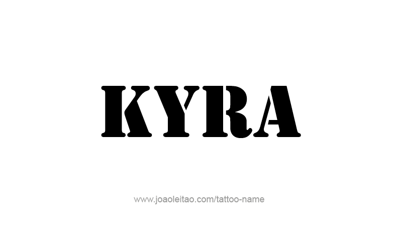 Tattoo Design Name Kyra   