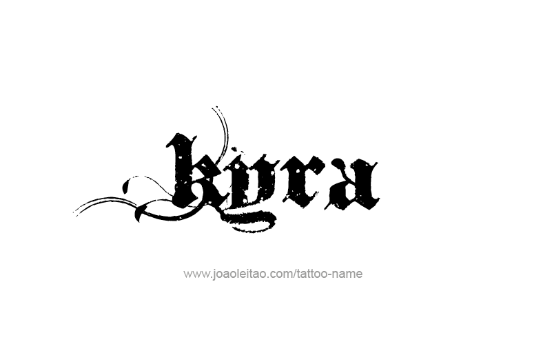 Tattoo Design Name Kyra   