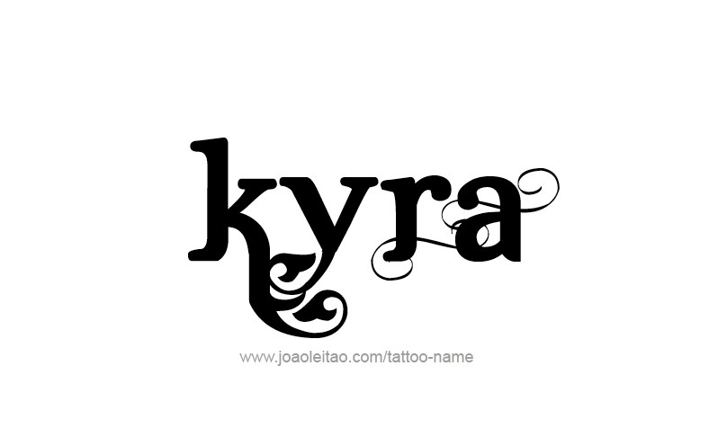 Tattoo Design Name Kyra   