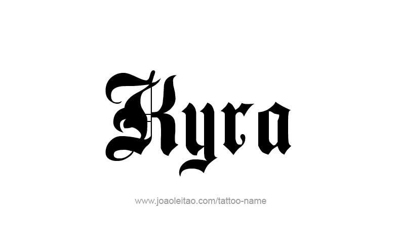 Tattoo Design Name Kyra   