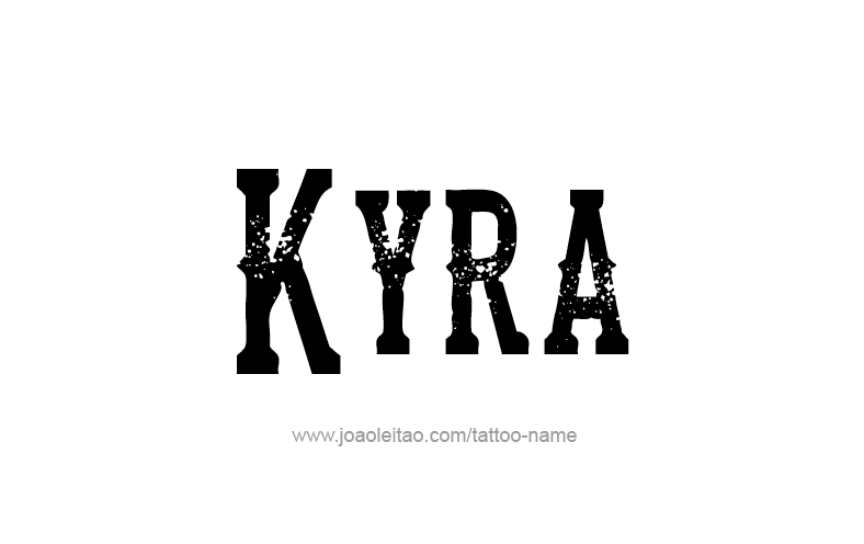 Tattoo Design Name Kyra   