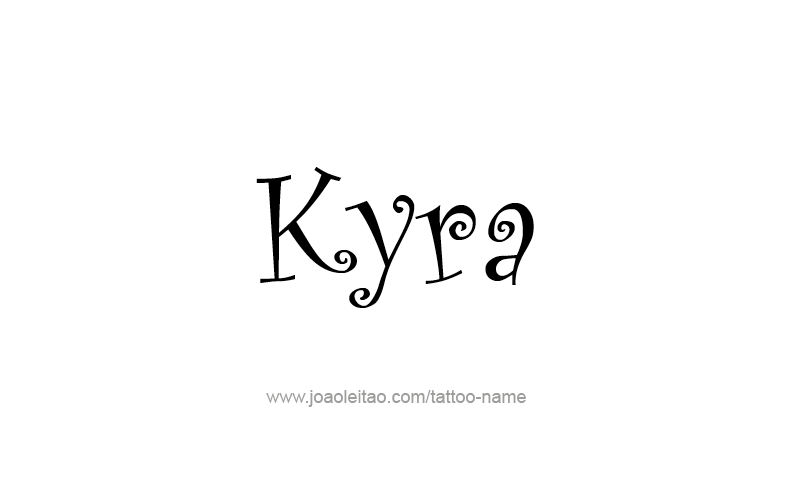 Tattoo Design Name Kyra   