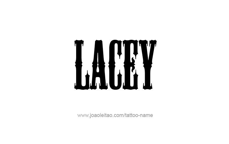 Tattoo Design Name Lacey   