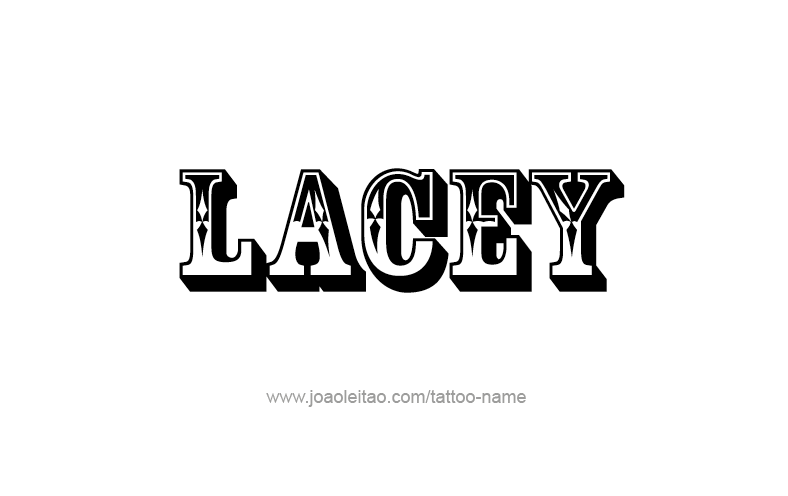 Tattoo Design Name Lacey   