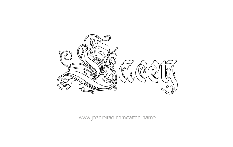 Tattoo Design Name Lacey   