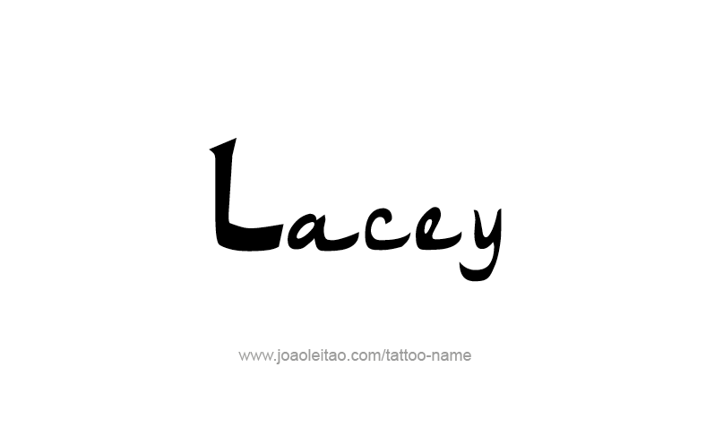 Tattoo Design Name Lacey   