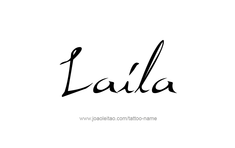 Tattoo Design Name Laila   