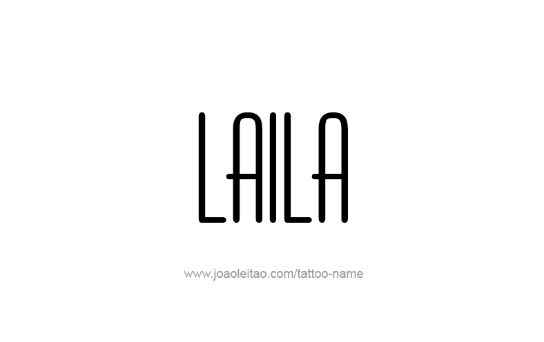 Tattoo Design Name Laila   