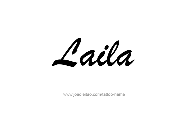 Tattoo Design Name Laila   