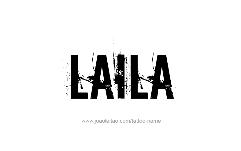 Tattoo Design Name Laila   