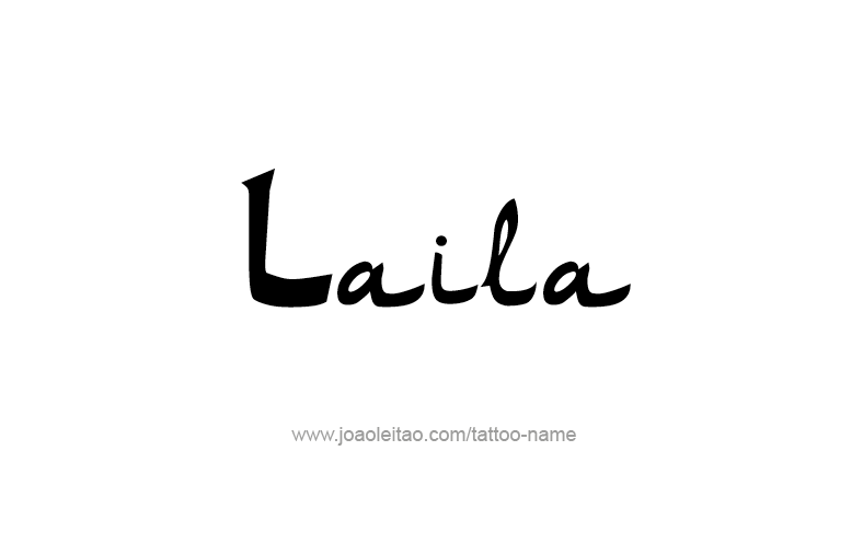 Tattoo Design Name Laila   