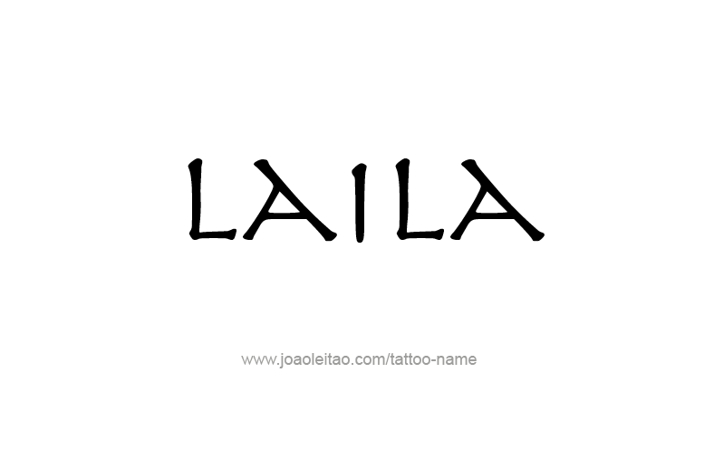 Tattoo Design Name Laila   