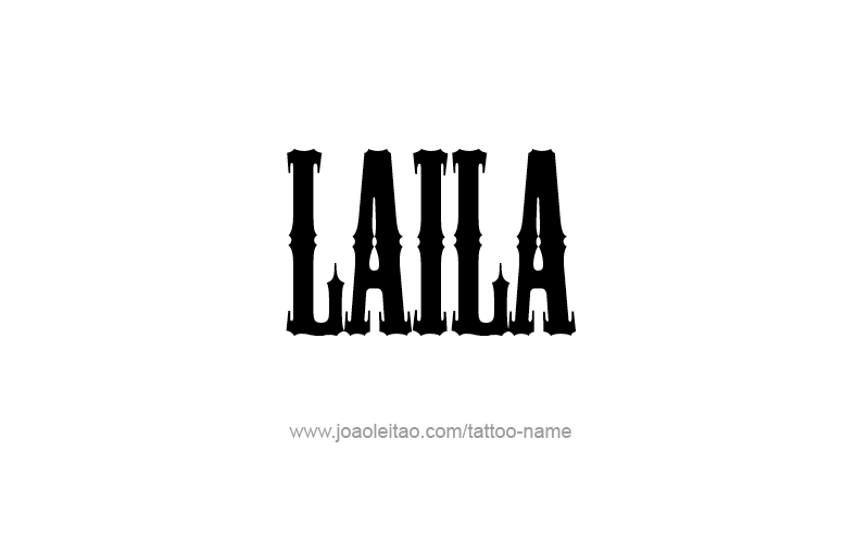 Tattoo Design Name Laila   