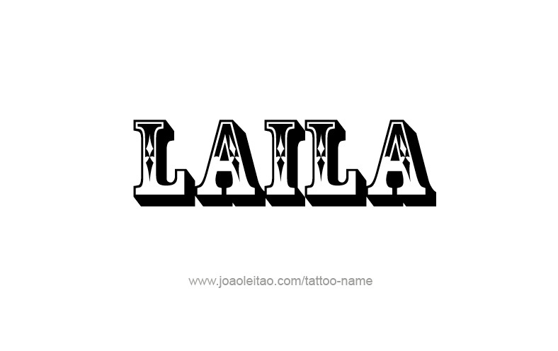 Tattoo Design Name Laila   
