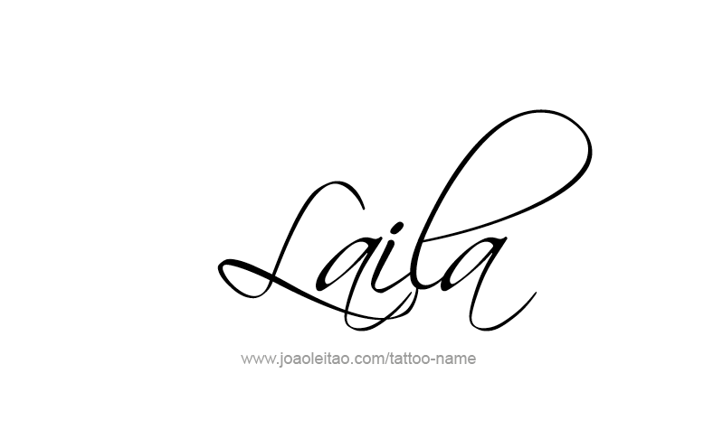 Tattoo Design Name Laila   