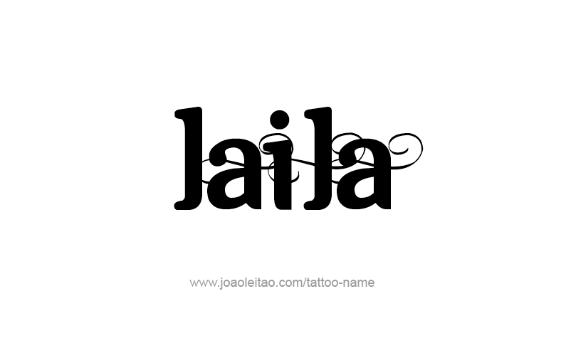 Tattoo Design Name Laila   