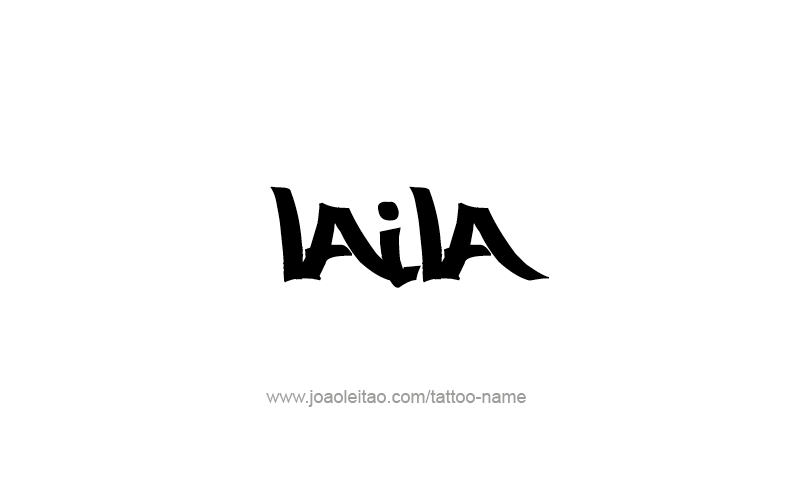 Tattoo Design Name Laila   