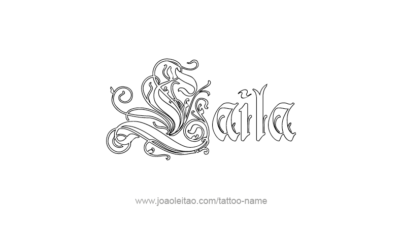 Tattoo Design Name Laila   