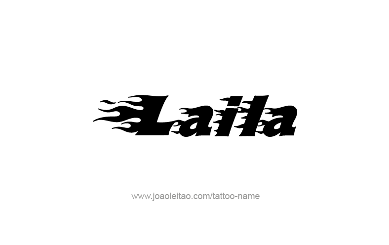 Tattoo Design Name Laila   