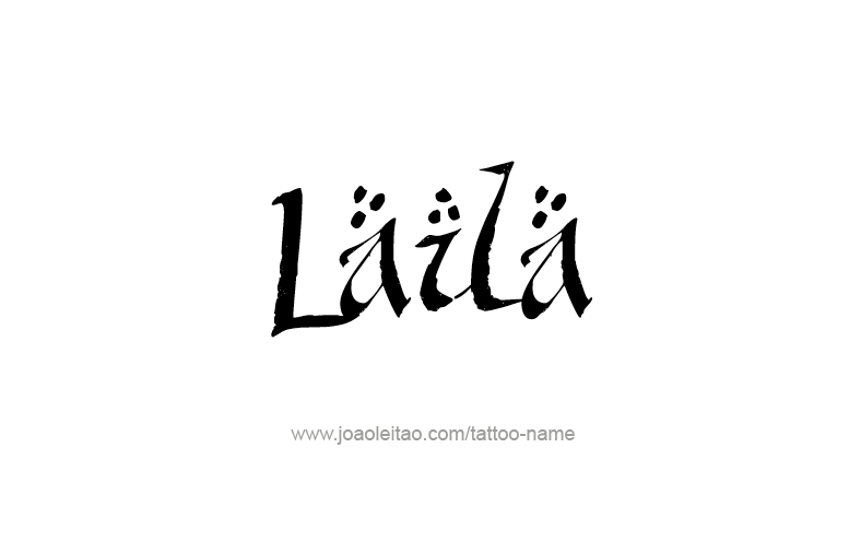 Tattoo Design Name Laila   