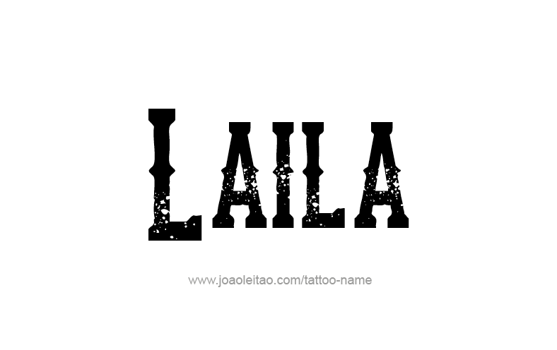 Tattoo Design Name Laila   