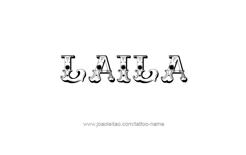 Tattoo Design Name Laila   