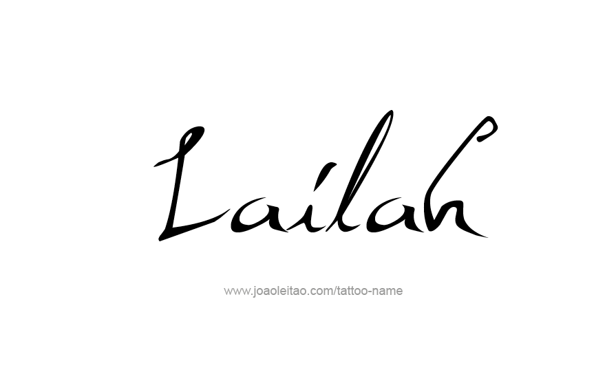 Tattoo Design Name Lailah   