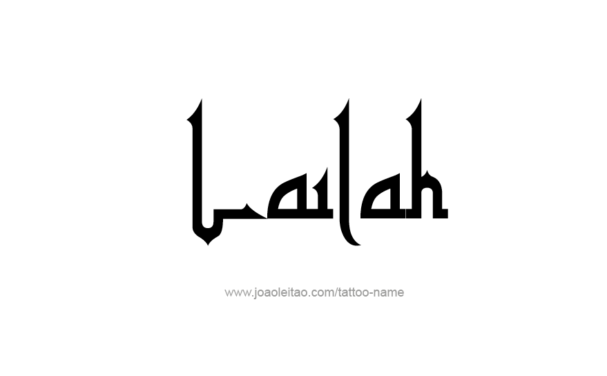 Tattoo Design Name Lailah   