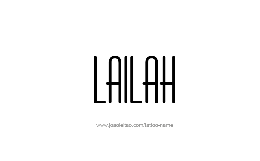 Tattoo Design Name Lailah   