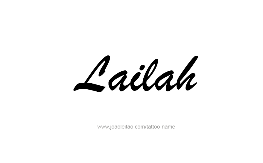 Tattoo Design Name Lailah   