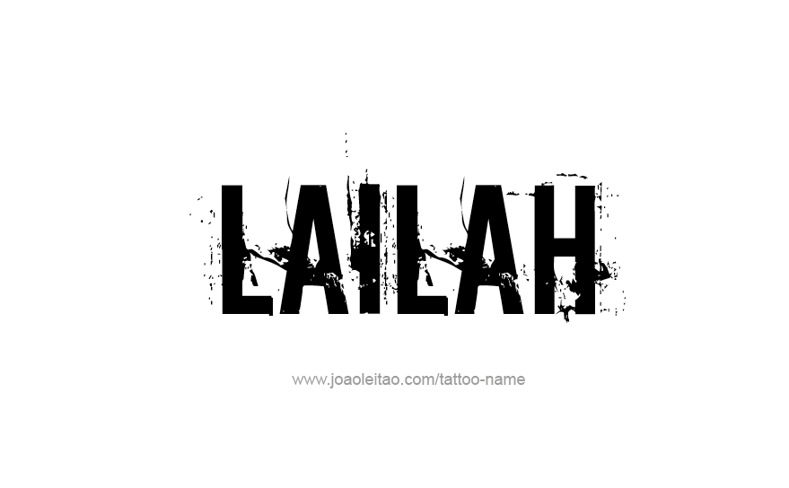 Tattoo Design Name Lailah   