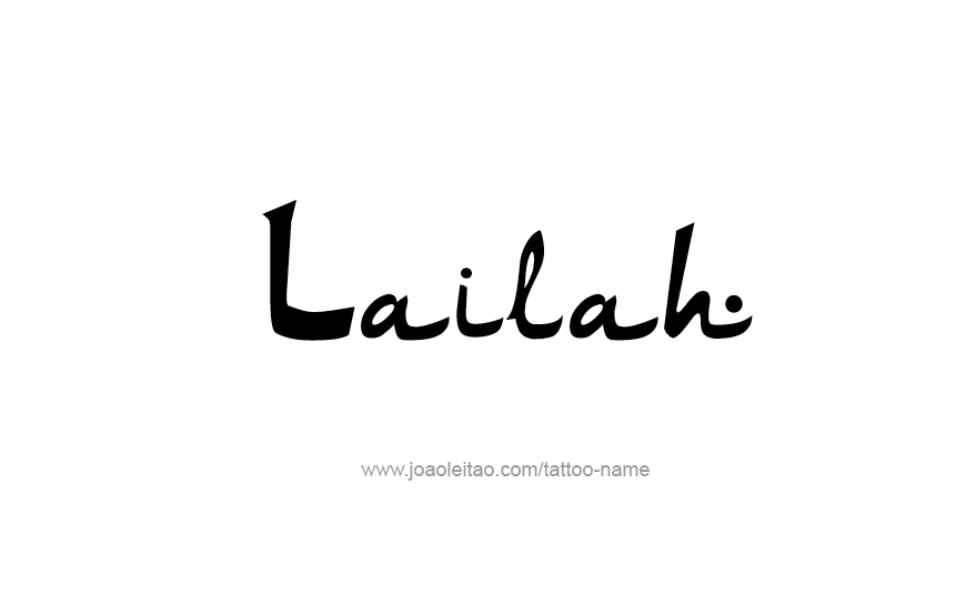 Tattoo Design Name Lailah   