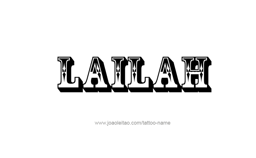 Tattoo Design Name Lailah   