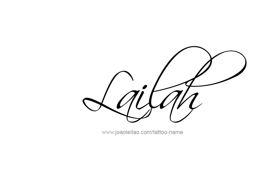 Tattoo Design Name Lailah   