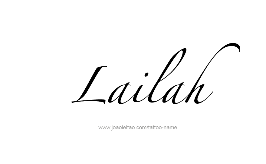 Tattoo Design Name Lailah   